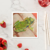 Tiny Tropical Frog Serviette (Beispiel)