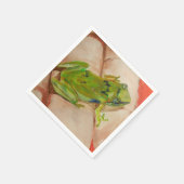 Tiny Tropical Frog Serviette (Ecke)