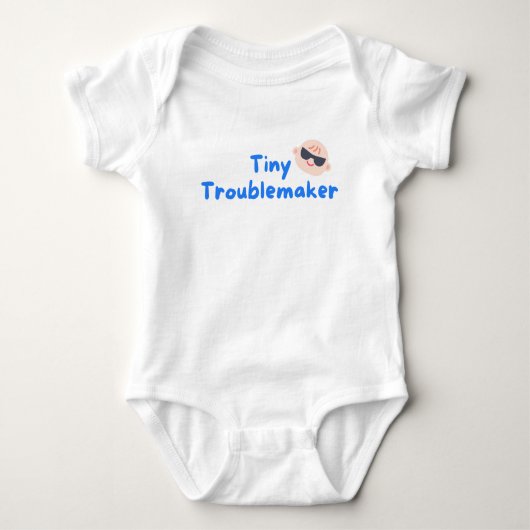 Tiny Troublemaker Baby Strampler (Vorderseite)