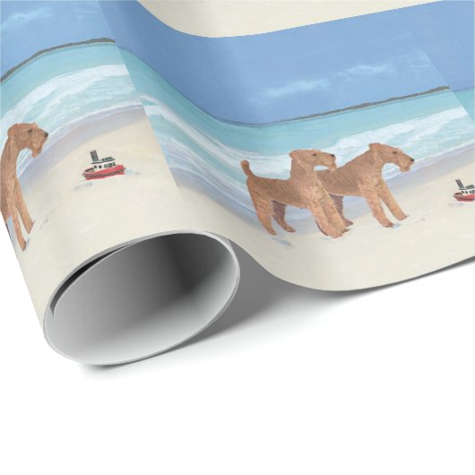 Tiny Tugboat Geschenkpapier (Rolleneckpunkt)