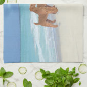 Tiny Tugboat Geschirrtuch (Gefaltet)