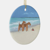 Tiny Tugboat Keramik Ornament (Rechts)