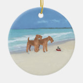 Tiny Tugboat Keramik Ornament (Vorne)