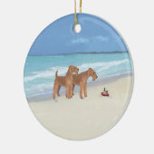 Tiny Tugboat Keramik Ornament (Links)