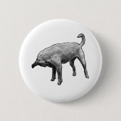 Tiny Turned Head Terrier Button (Vorderseite)