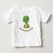 Tiny Turtle beurteilt Sie Baby T-shirt (Vorderseite)