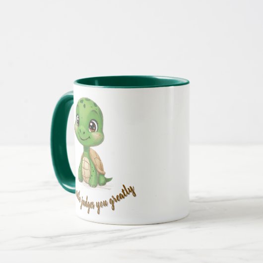 Tiny Turtle beurteilt Sie Tasse (Vorderseite Links)