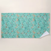 Tiny Turtles Sea and Sand Monogram ID696 Strandtuch (Vorderseite)