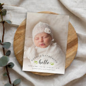 Tiny Twigs Foto Overlay Geburtsankündigung Ankündigung