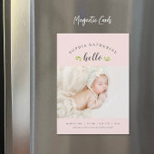 Tiny Twigs Magnetic Foto Geburtsankündigung Magnetkarte