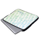 Tiny Twigs mit Blätter Laptopschutzhülle (Vorne Knopf)