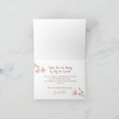 Tiny Twirls – Ballerina  Dankeskarte (Innenseite)