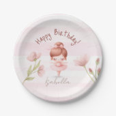 Tiny Twirls – Ballerina Pappteller (Vorderseite)