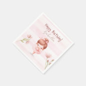 Tiny Twirls – Ballerina Serviette (Ecke)