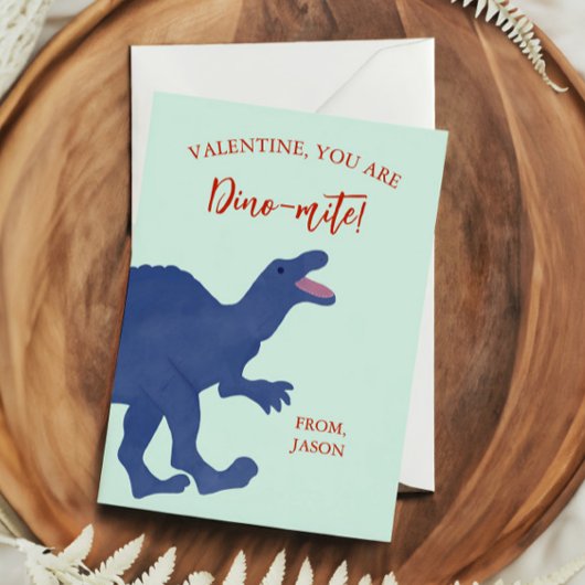 Tiny Valentine, You're Dino-mite Dinosaur Mitteilungskarte