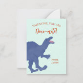 Tiny Valentine, You're Dino-mite Dinosaur Mitteilungskarte (Vorderseite)