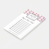 Tiny Valentinstag Gemustert Hearts Post-it Klebezettel (angewinkelt)