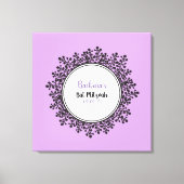 TINY VINES Bat Mitzvah Sign-In Board Leinwanddruck (Vorderseite)