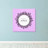 TINY VINES Bat Mitzvah Sign-In Board Leinwanddruck (Insitu (Holzboden))