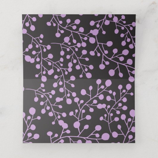 TINY VINES Bat Mitzvah Sitztisch Escortkarte Platzkarte (Innenseite Aufgefaltet)