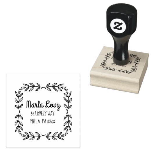 TINY VINES Rücksendeadresse Briefmarke Gummistempel (Stempel)