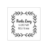 TINY VINES Rücksendeadresse Briefmarke Gummistempel (Prägung)