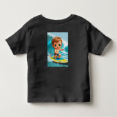 Tiny Wave Rider - Baby Surfer Vibes Kleinkind T-shirt (Rückseite)