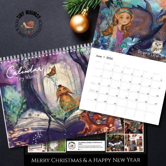 Tiny Whimsy Calendar - Magical Art & Woodland Kalender