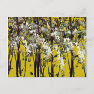 Tiny White Blume Postkarte