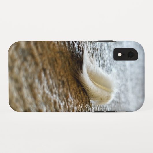 Tiny White Feather Phone Case (Rückseite (Horizontal))