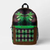 Tiny White Wildblume Personalisiert Bedruckter Rucksack (Vorderseite)