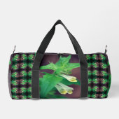 Tiny White Wildblume Personalisiert Duffle Bag (Rückseite)