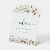 Tiny Wildblume Advice Sign Sockelschild (Vorderseite)