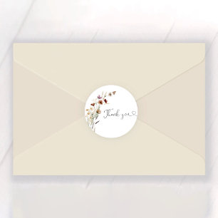 Tiny Wildblume Brautparty Runder Aufkleber