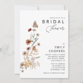 Tiny Wildblume Bridal Dusche Einladung (Vorderseite)