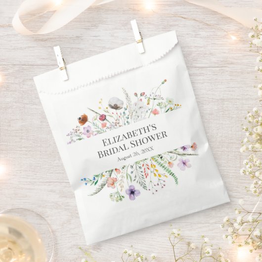 Tiny Wildblume Meadow Brautparty Geschenktütchen (Ausgeschnitten)