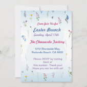 Tiny Wildblume Oster E-Vite - Individuell anpassba Einladung (Vorderseite)