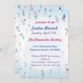 Tiny Wildblume Oster E-Vite - Individuell anpassba Einladung (Vorne/Hinten)