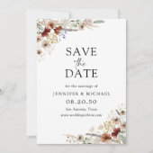 Tiny Wildblume Save the Date Card (Vorderseite)