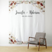 Tiny Wildblume Wedding Backdrops Wandteppich (Beispiel)