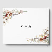 Tiny Wildblume Wedding Guest Book Gästebuch (Rückseite)