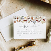 Tiny Wildblume Wedding RSVP Card