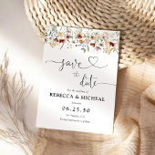 Tiny Wildflower Save The Date Card