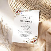Tiny Wildflower Wedding Ceremony Invitation Einladung