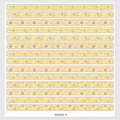 Tiny Yellow Flowers Grenzen Aufkleber (Blatt)