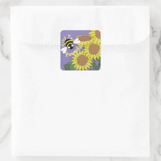 Tiny Yet Powerful Sunflower Sticker (Tasche)
