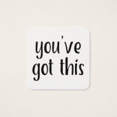 Tiny "you have this" Typografy Message Notes (Vorderseite)