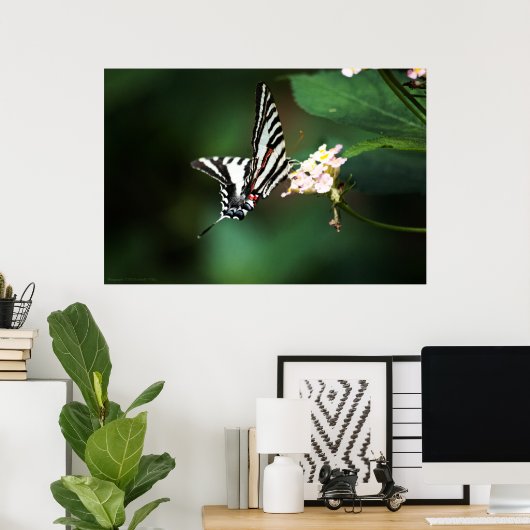 Tiny Zebra Print Poster (Heimbüro)
