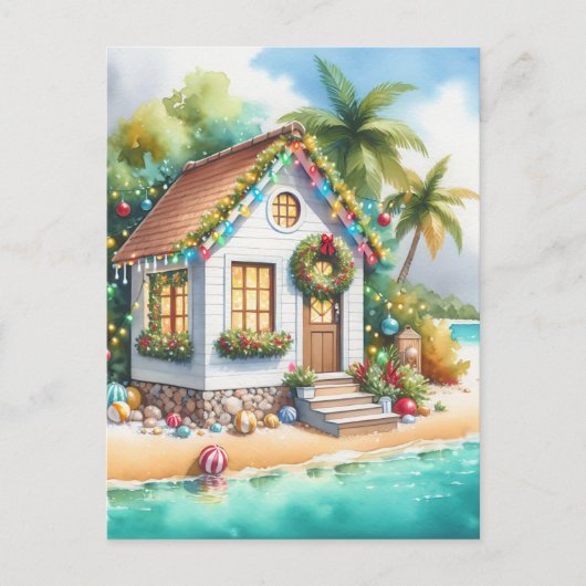 Tiny Zuhause auf der Beach Festive Weihnachten (Vorderseite)
