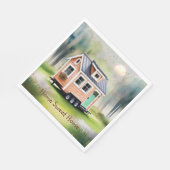 Tiny Zuhause Housewärming Serviette (Ecke)